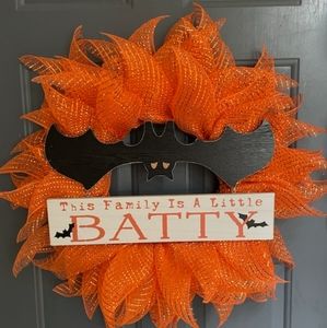 Halloween Wreath This family is a little batty